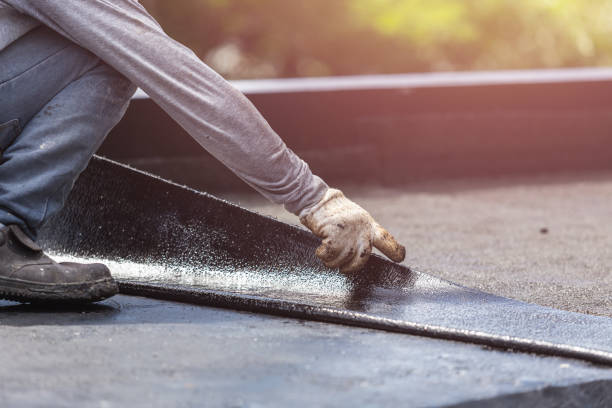 Professional Basement Waterproofing technician working in Chandlersville, OH